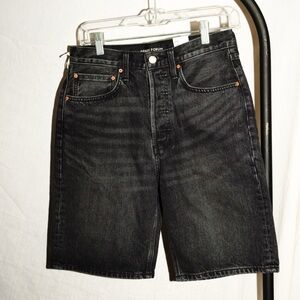Aritzia Denim Forum Black Denim Shorts BRAND NEW